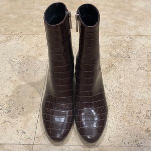 Zara Crocodile Booties